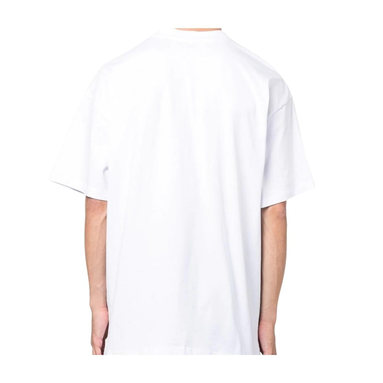 MSGM Print Logo White T-Shirt