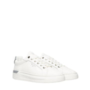 Miss Mallet Silver Glitter Clip Trainers
