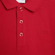 BOSS Kids Red Long Sleeve Polo Shirt
