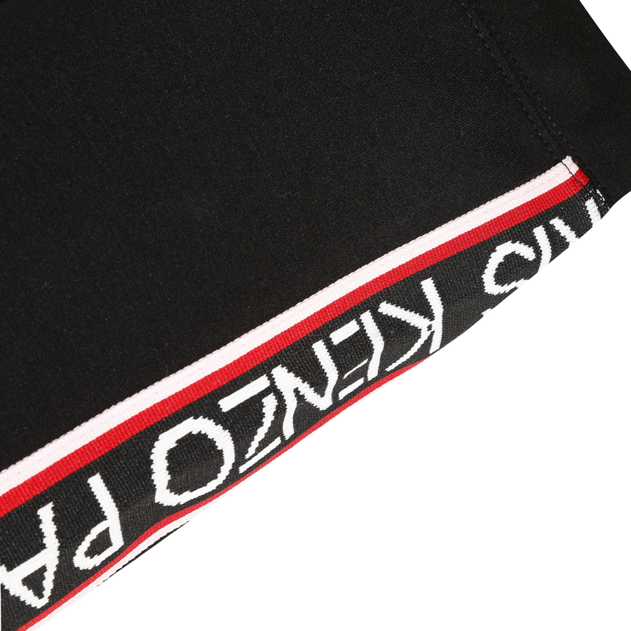 Kenzo Kids Tapped Logo Black Leggings