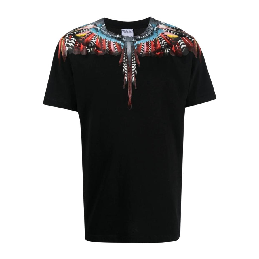 Marcelo Burlon Printed Grizzly Wings Black T-Shirt
