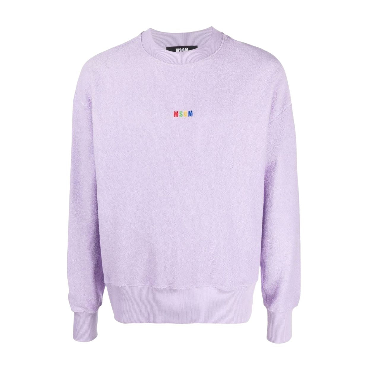 MSGM Lilac Rainbow Logo Sweatshirt