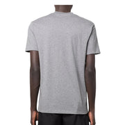 Neil Barrett Grey Print D.J. Bolt Logo T-Shirt
