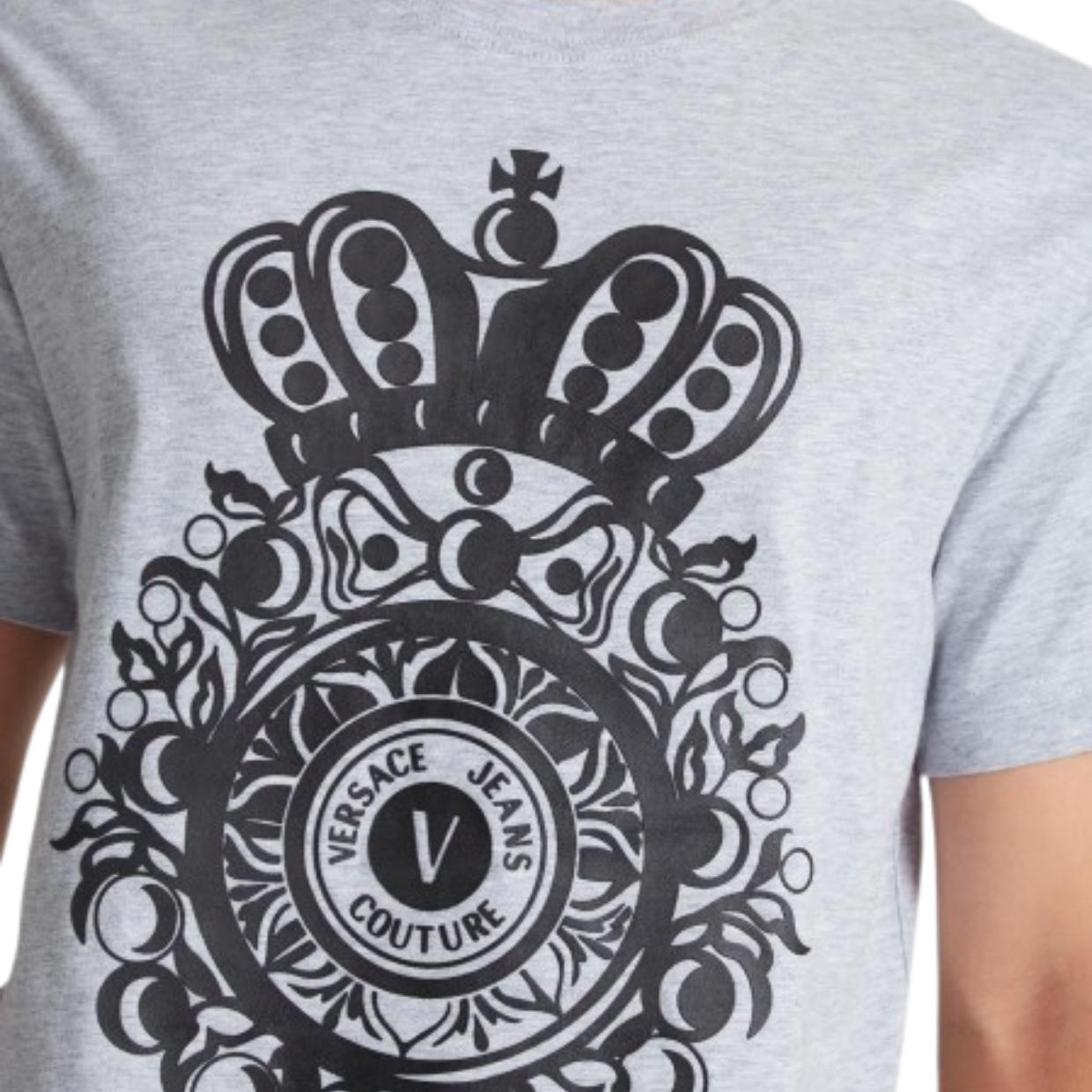 Versace Jeans Couture ロゴ　Tシャツ　グレー　L 半袖 Versace Jeans Couture ロゴ Tシャツ グレー L 半袖 VERSACE