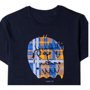Forty Tartan Monster Breachan Navy T-Shirt