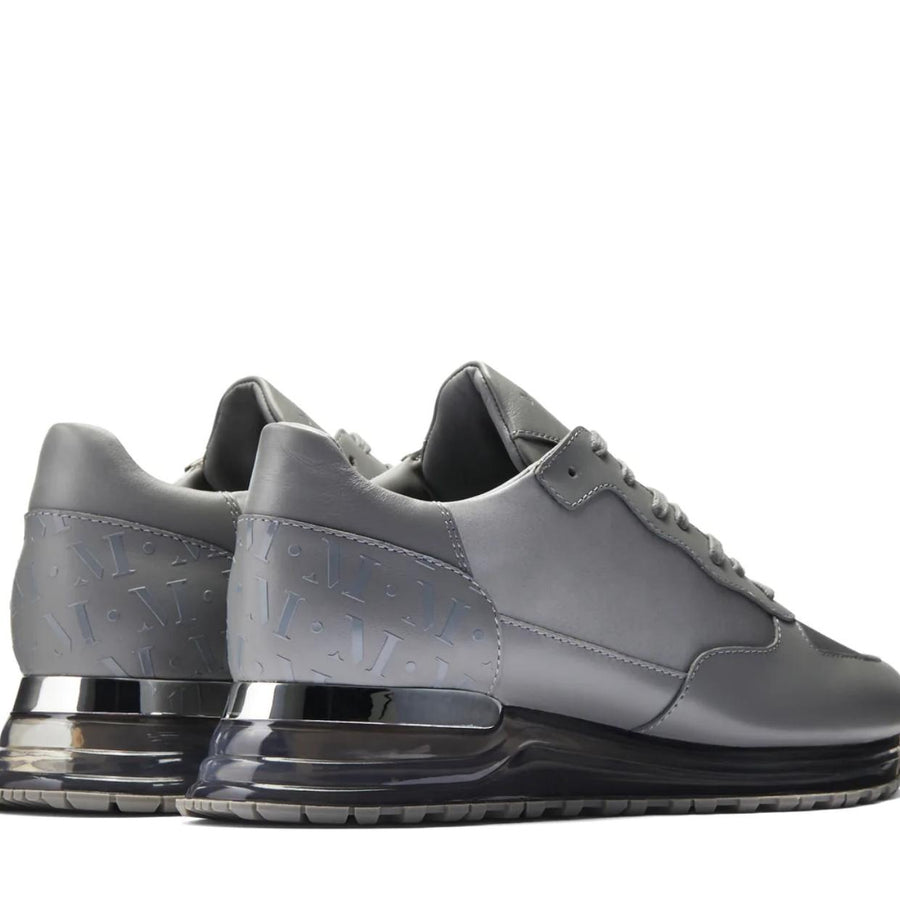 Mallet London Popham Gas Satin Grey Trainers