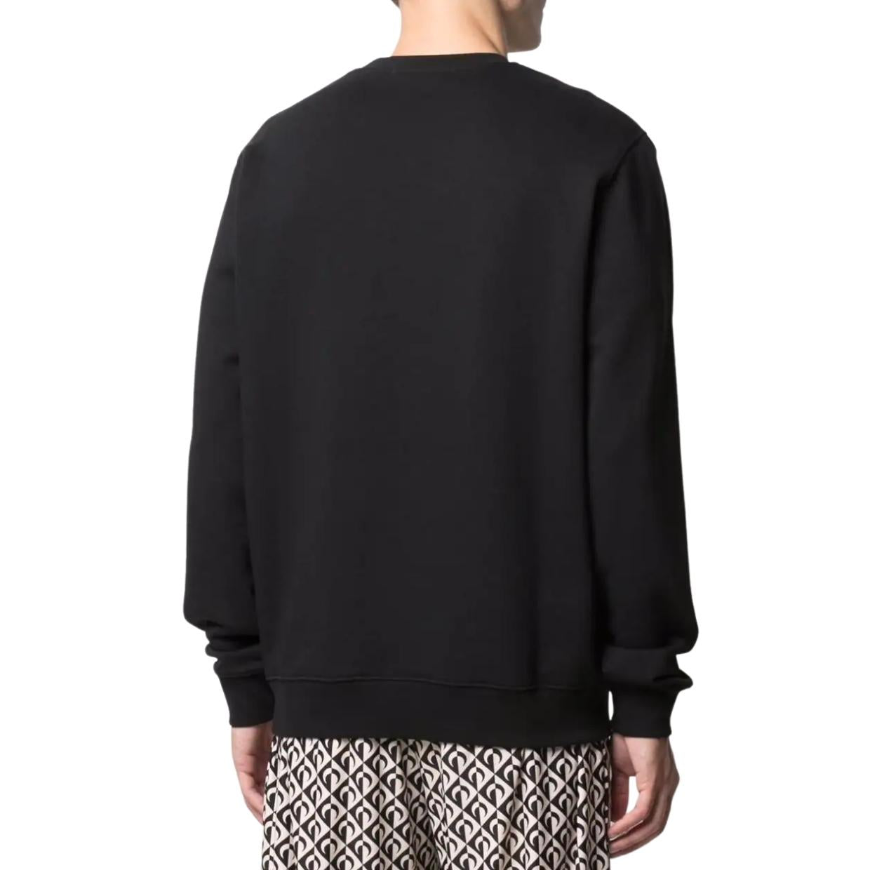 MSGM Black Print Logo Sweatshirt