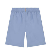 BOSS Kid's Printed Logo Sky Blue Swim Shorts