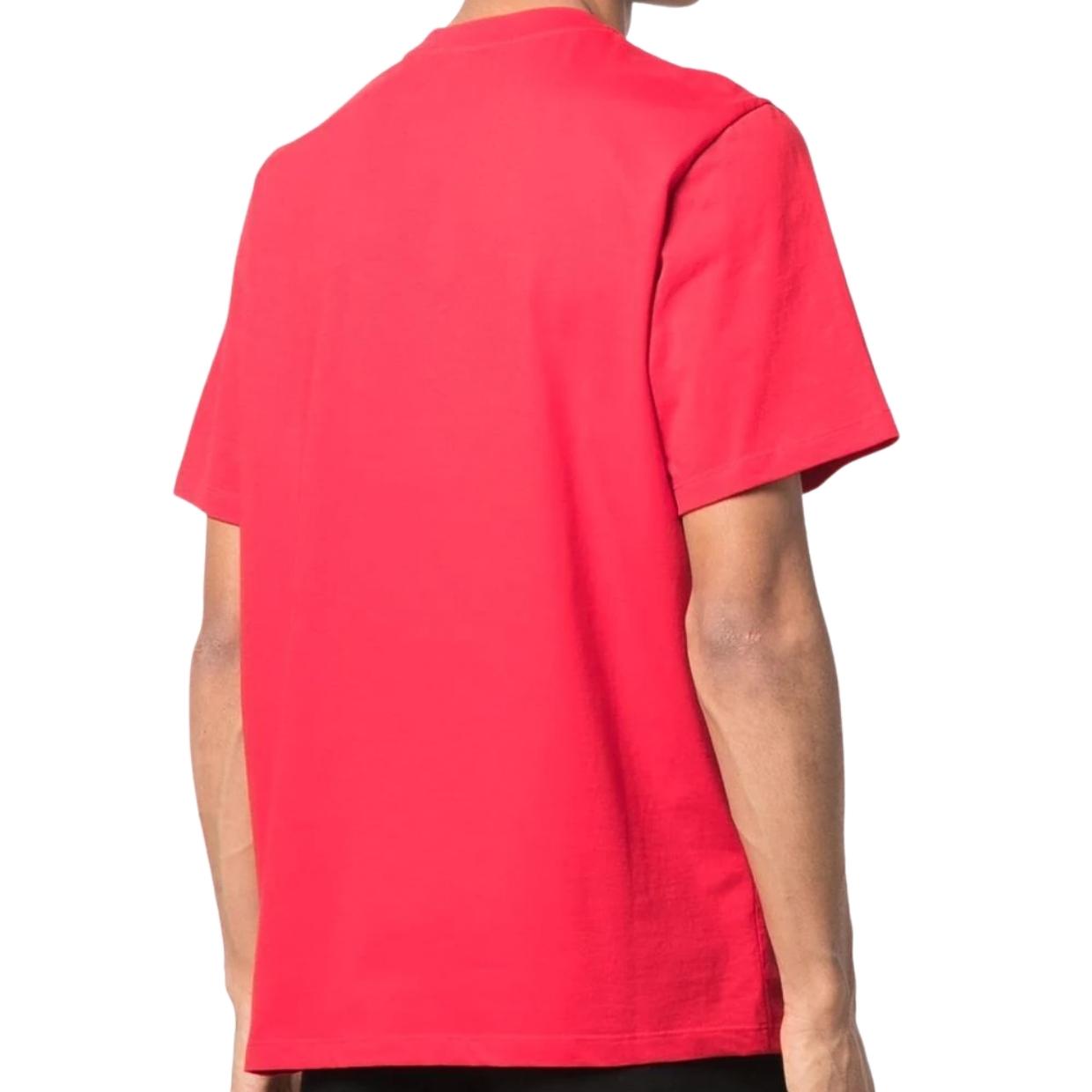 MSGM Red Est.2009 Logo Print T-Shirt