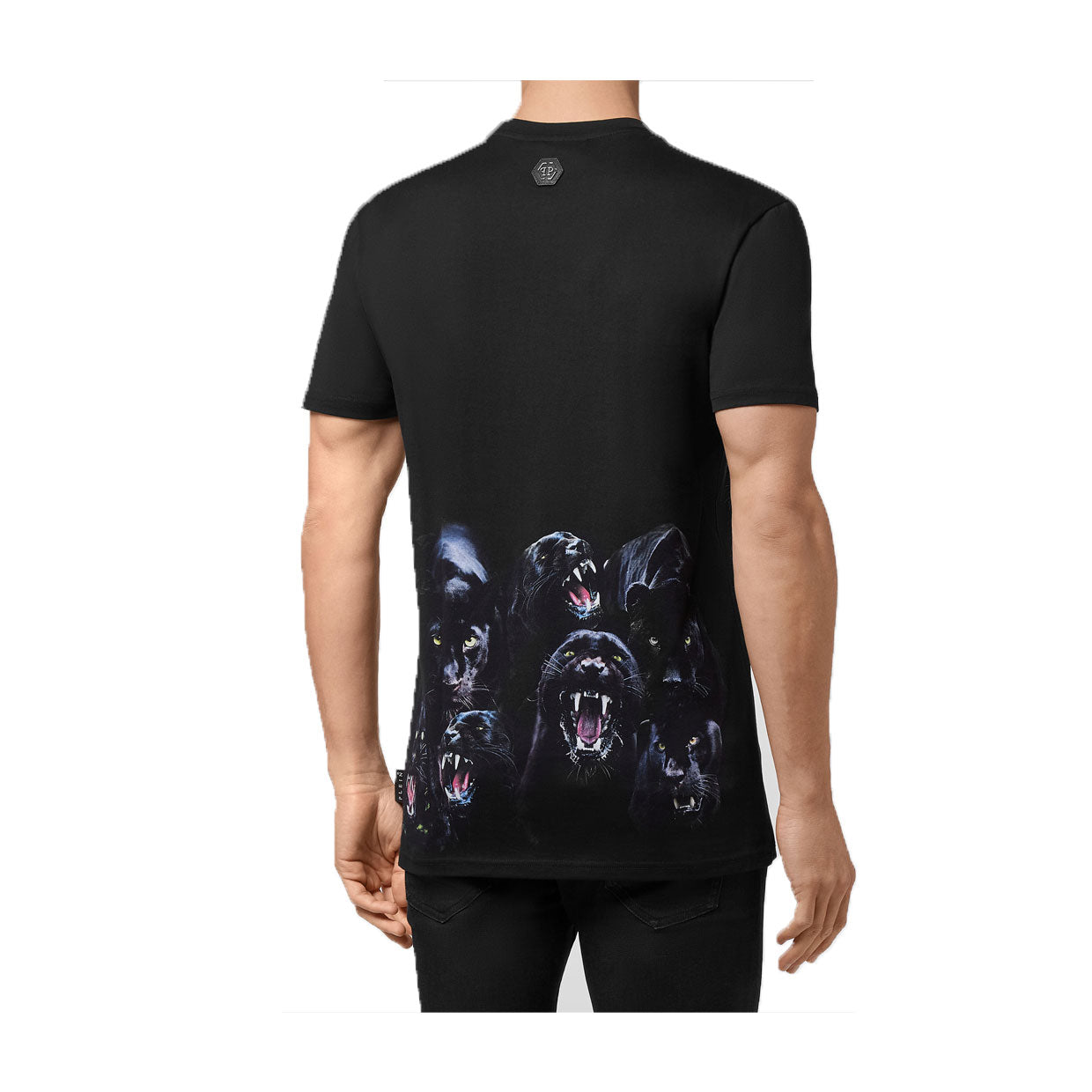Philipp Plein T-SHIRT ROUND NECK SS PANTHER