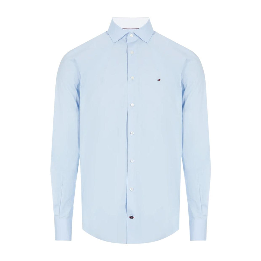 Tommy Hilfiger Poplin Slim Fit Light Blue Shirt