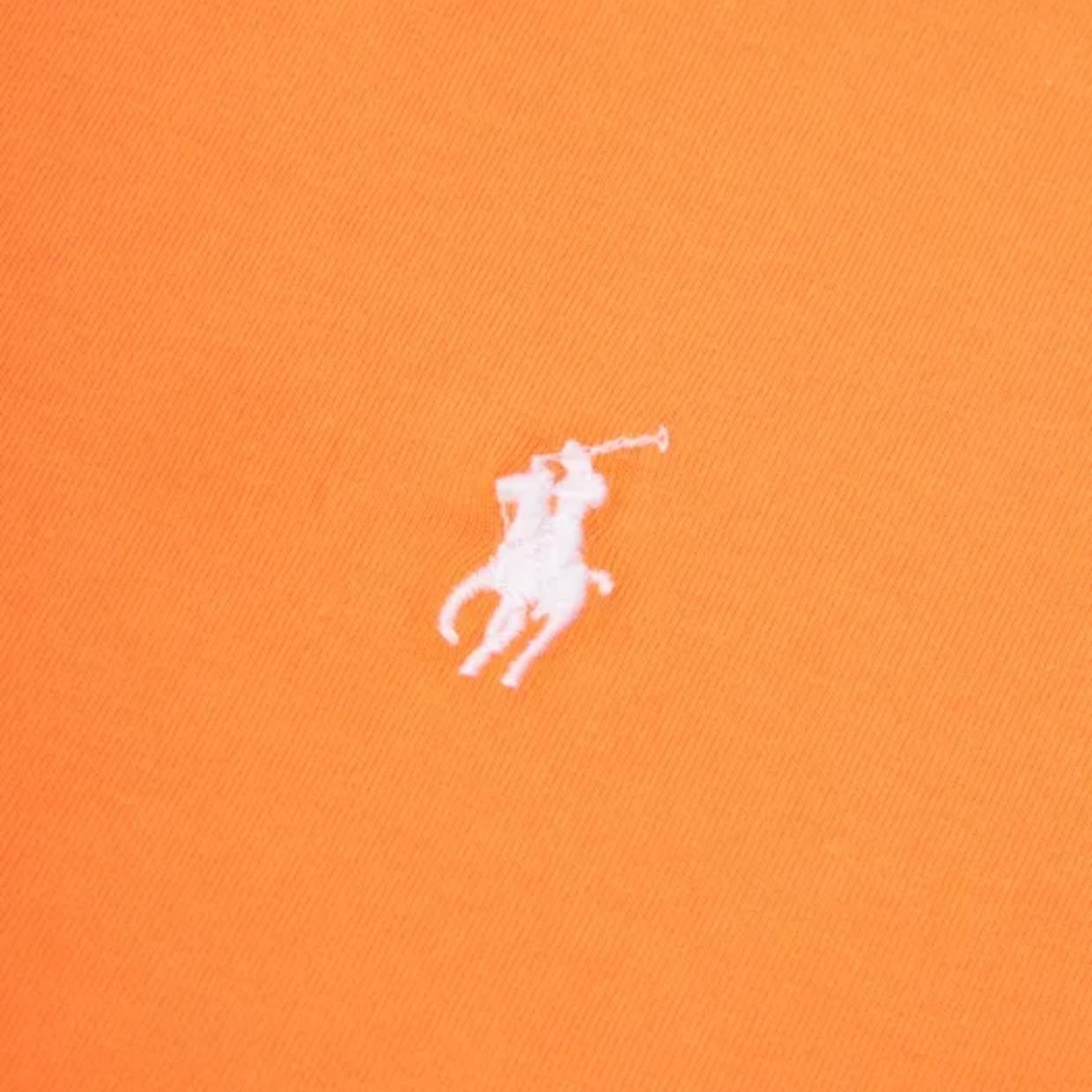 Ralph Lauren Logo Custom Slim Fit Orange T-Shirt