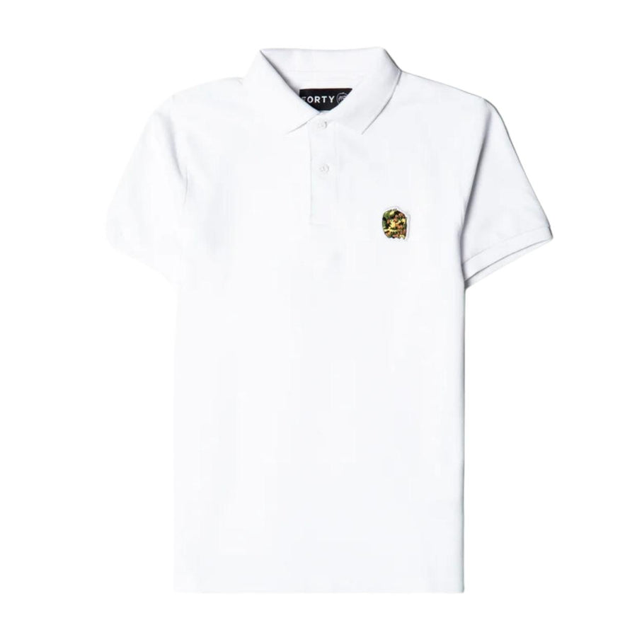 Forty Kids Draper White Polo Shirt