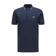 BOSS Navy Paddy Pixel Polo Shirt