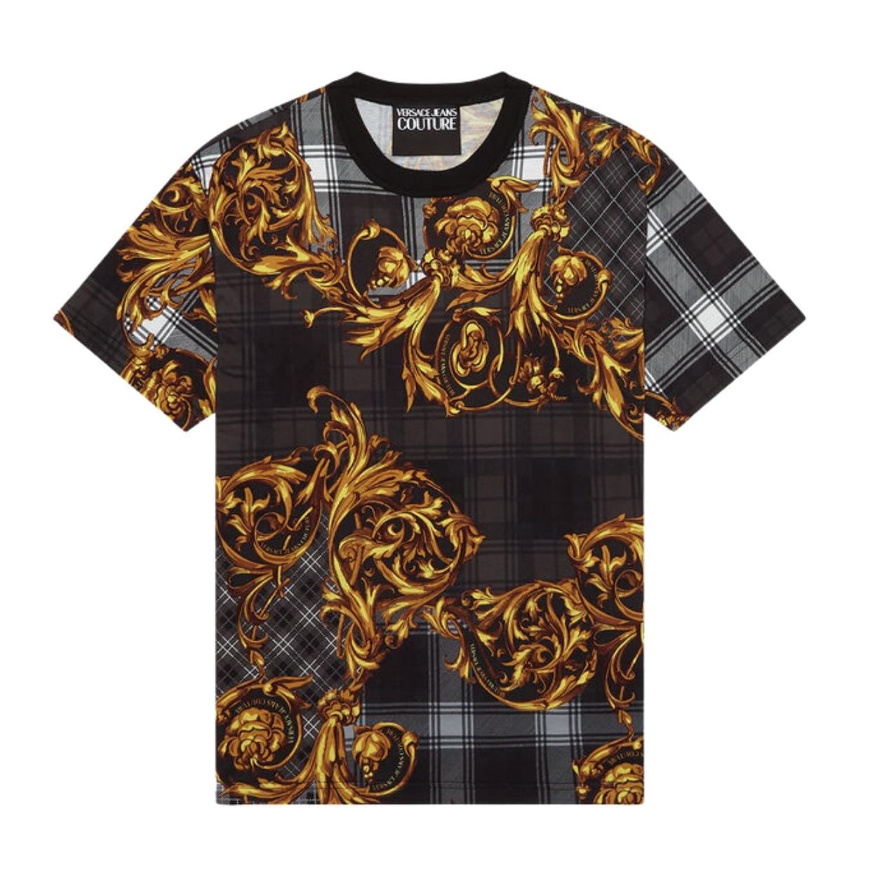 Versace Jeans Couture Black Highland Baroque T-Shirt
