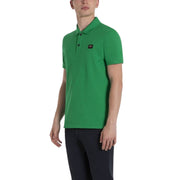 Paul & Shark Green Organic Cotton Logo Badge Polo Shirt