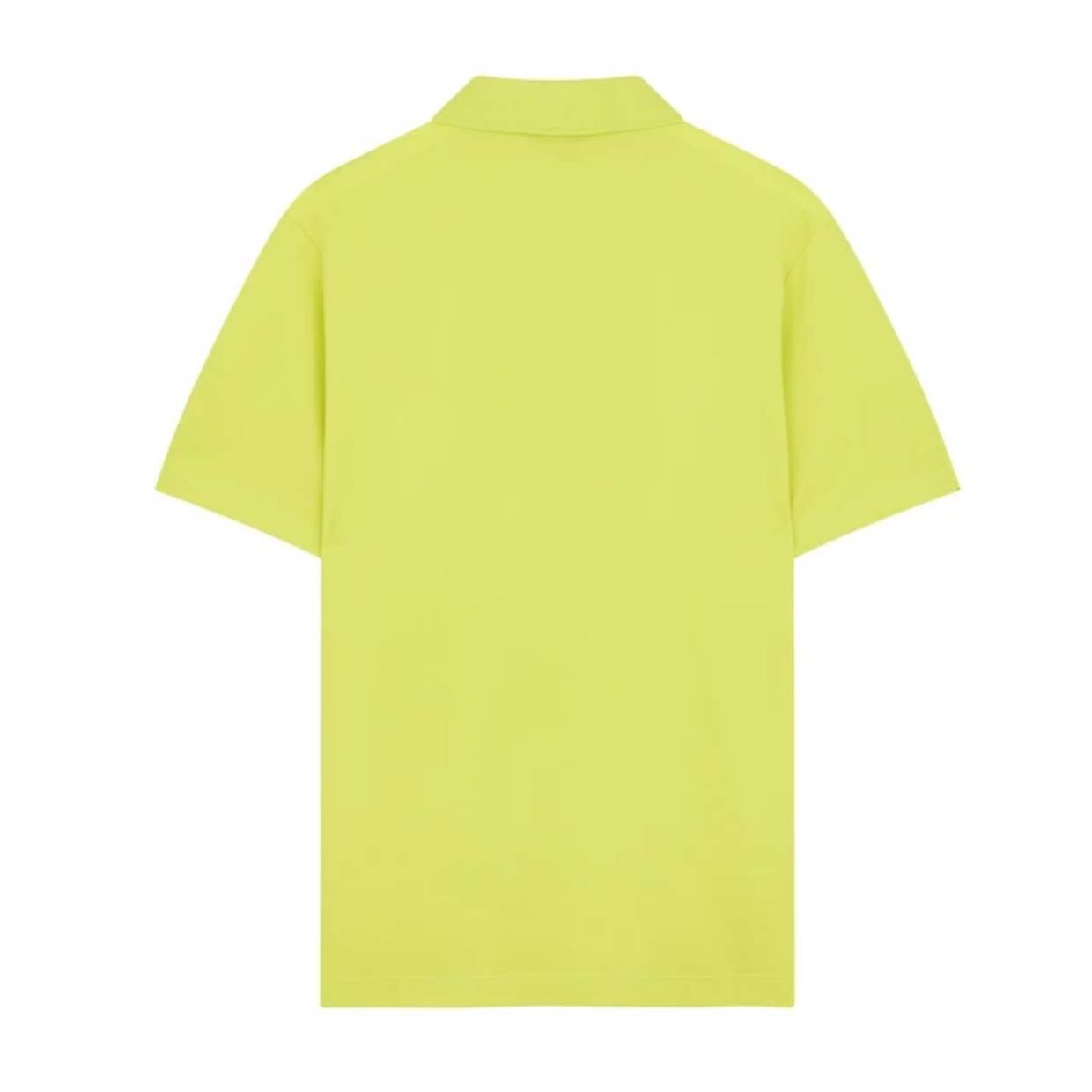 Paul & Shark Green/Yellow Organic Cotton Logo Badge Polo Shirt