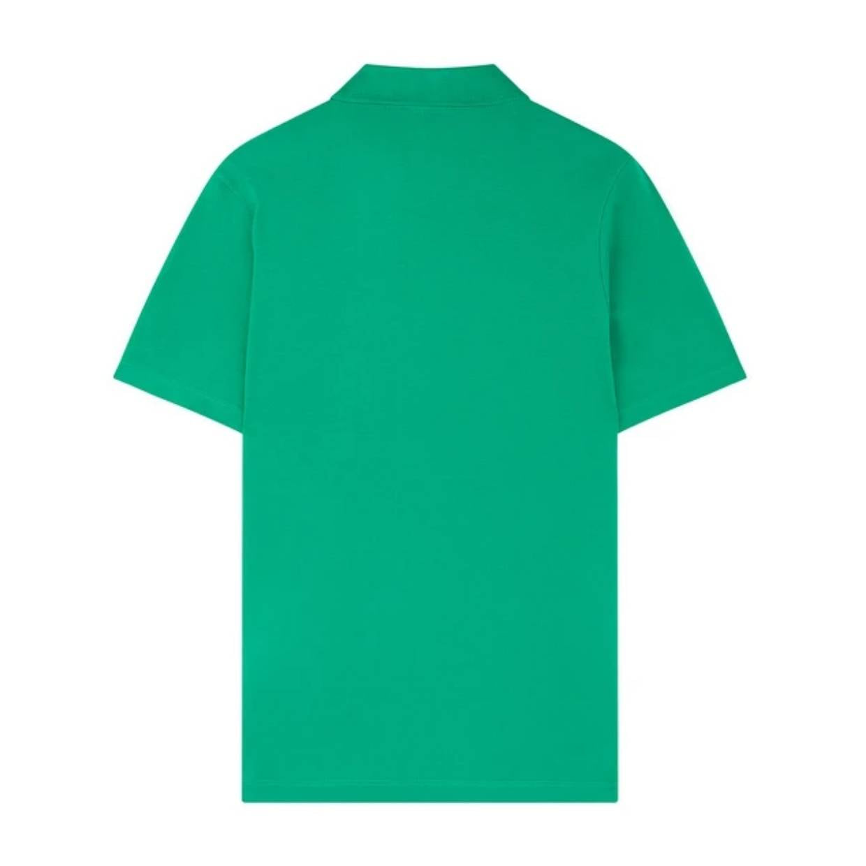 Paul & Shark Green Organic Cotton Logo Badge Polo Shirt