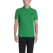 Paul & Shark Green Organic Cotton Logo Badge Polo Shirt
