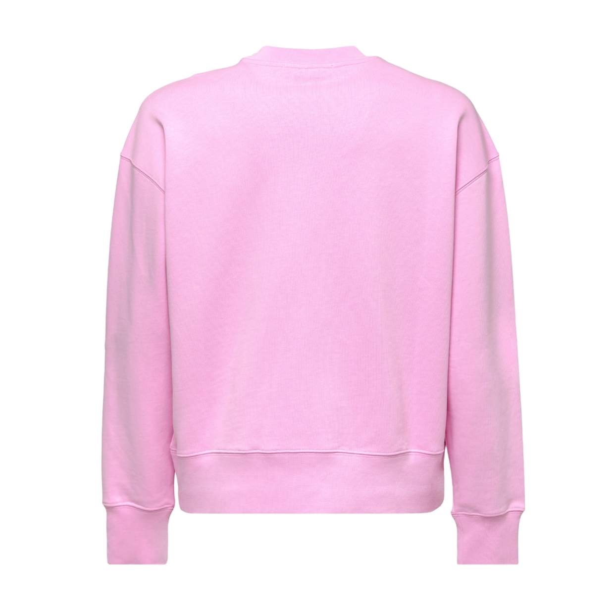 MSGM Pink Contrast Logo Sweater