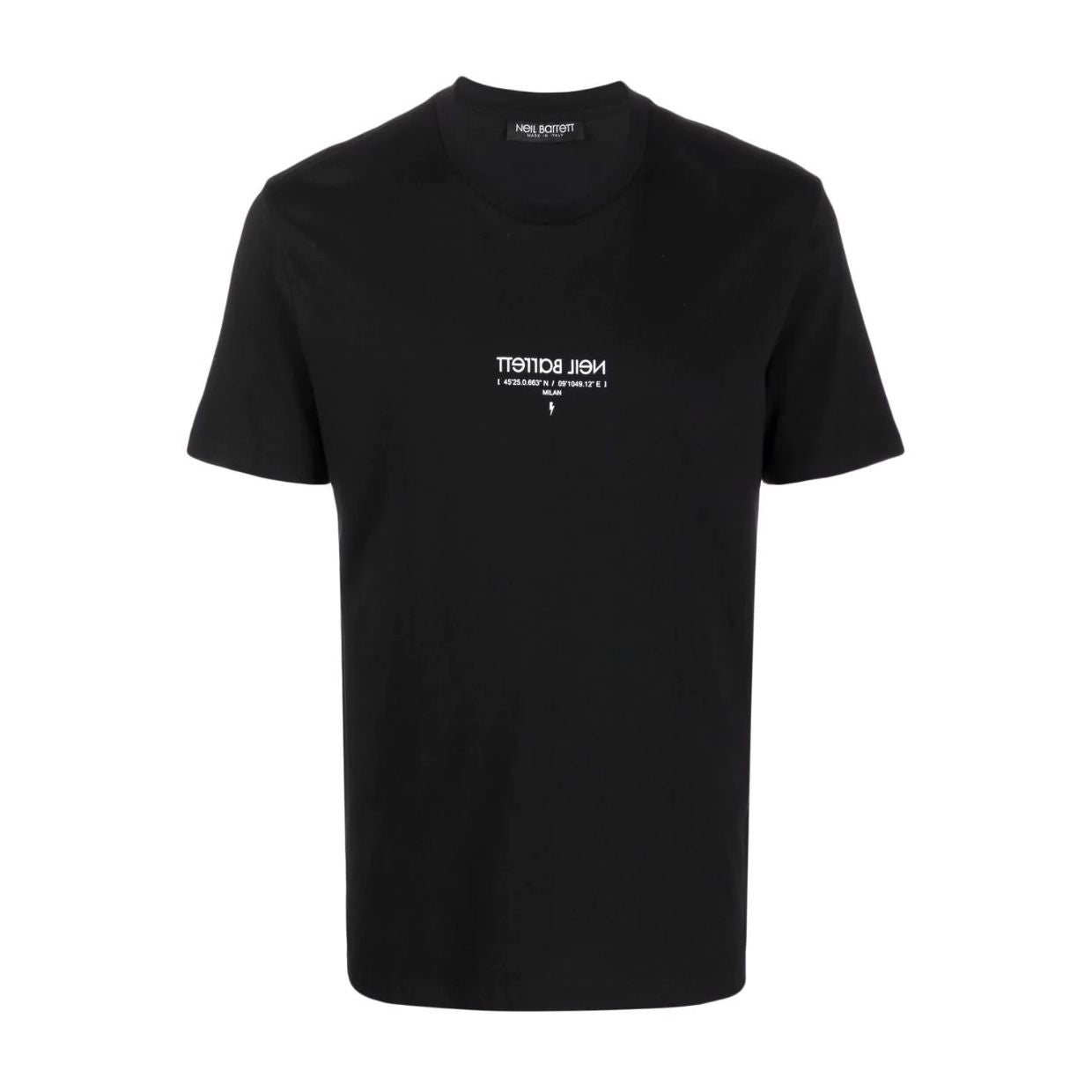 Neil Barrett Black Reverse Logo T-Shirt