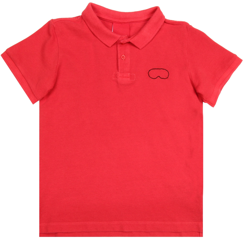 AI Riders on the Storm Kids Red Polo Shirt