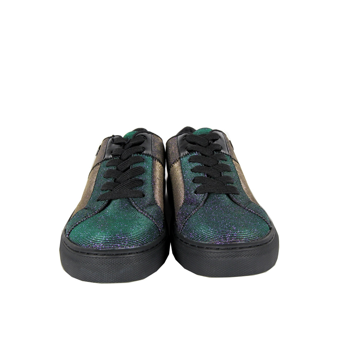 Armani Jeans Glitter Detail Multi Color Trainers - Retro Designer Wear