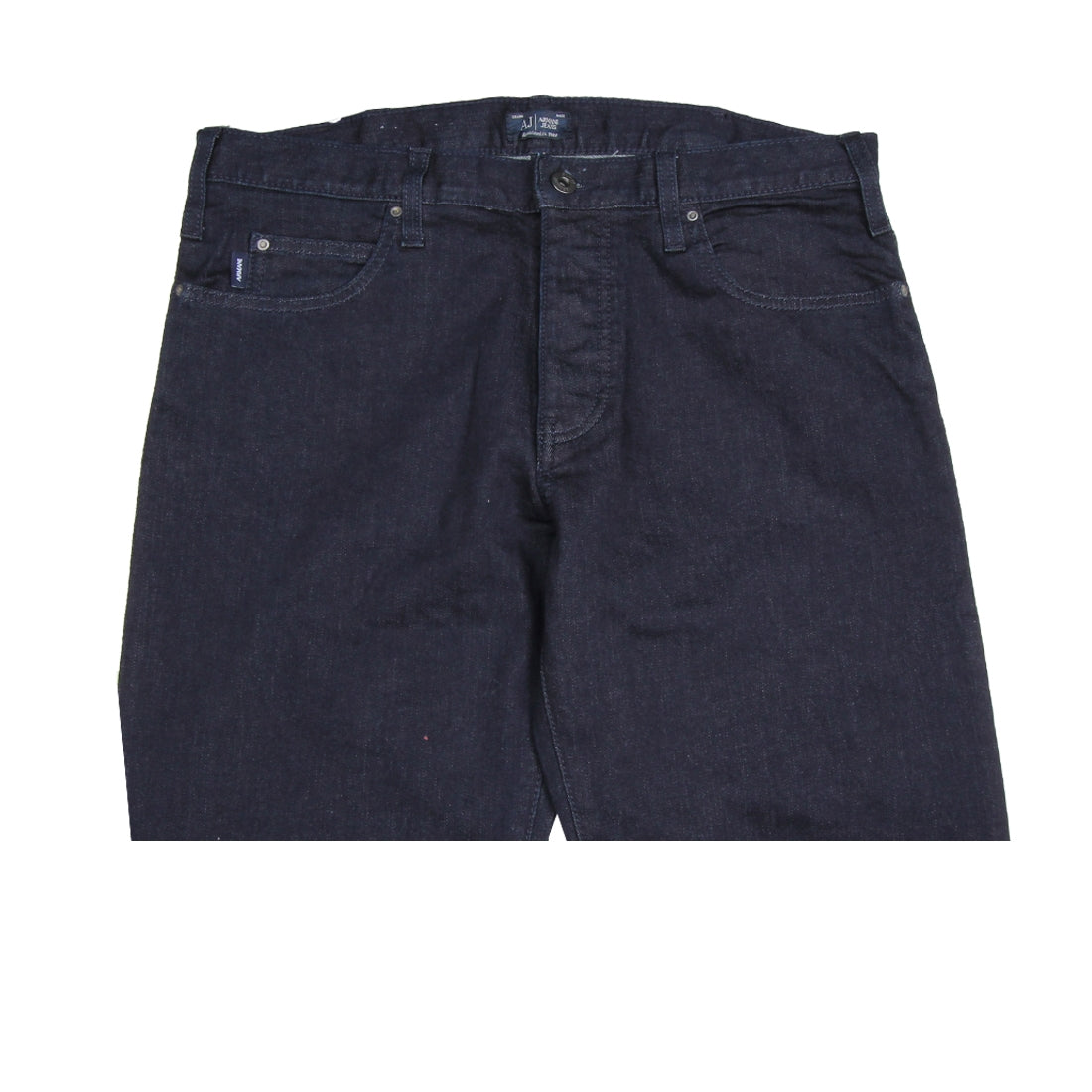 Armani Jeans 5 Pocket J21 Regular Fit Dark Denim Jeans - Retro Designer Wear
