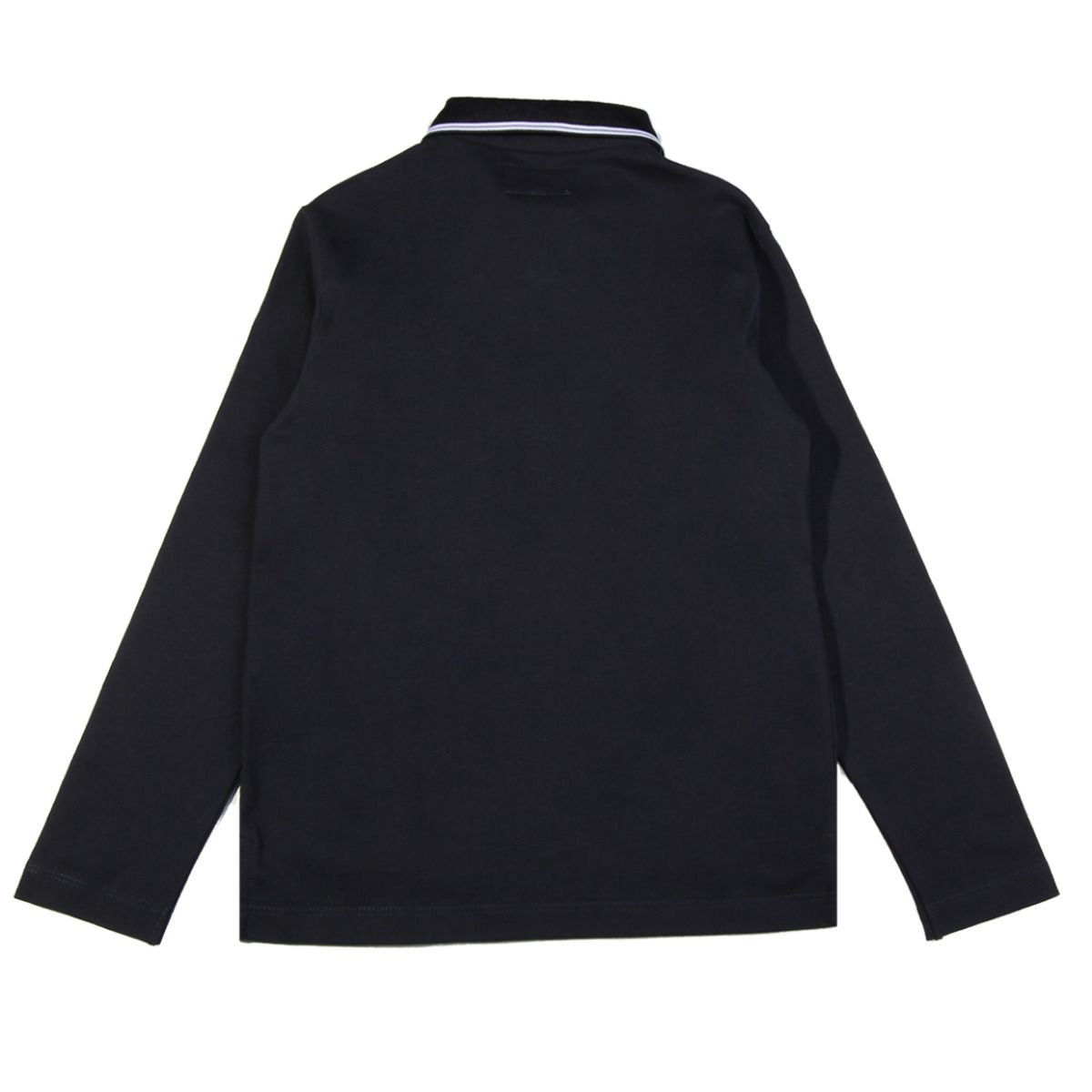 Armani Junior Blue Long Sleeved Polo Shirt