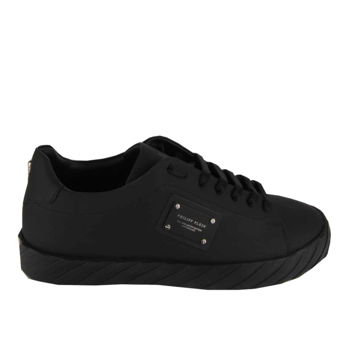 Philipp Plein Black Lo-Top Sneakers 