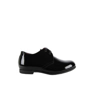 Dolce & Gabbana Black Patent Derby Shoes - Retro Designer Wear