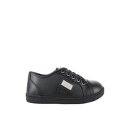 Dolce & Gabbana Nappa Leather Black Sneakers - Retro Designer Wear