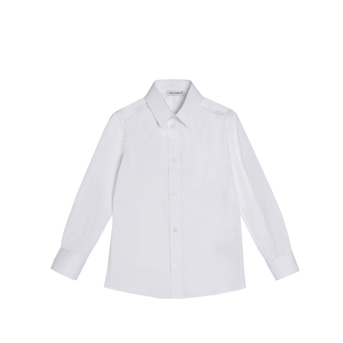Dolce & Gabbana Stretch Cotton White Poplin Shirt - Retro Designer Wear