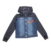Dolce & Gabbana Kids Sports Denim Hooded Jacket - Retro Designer Wear