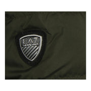 EA7 Quilted Green Down Jacket - Retro Designer Wear