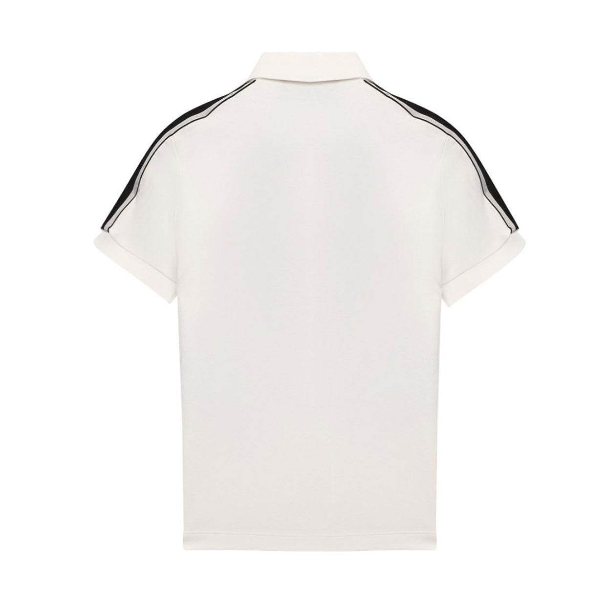 Emporio Armani Junior White Embossed Polo Shirt