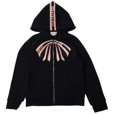 Gucci Girls Blue Bow Sweatshirt Hoodie front 