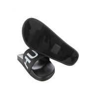 Hugo Boss Strap Logo Timeout Black Slides - Retro Designer Wear