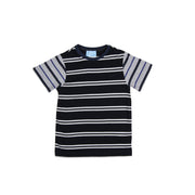 Lanvin Kids Stripes Navy T-Shirt - Retro Designer Wear