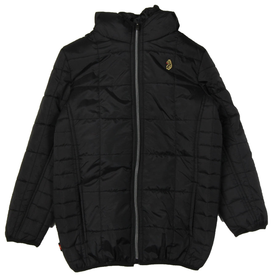 Luke 1977 Junior Black Southy Puffer Jacket  front 