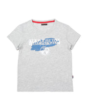 Napapijra Junior Shadow Grey Logo T-Shirt - Retro Designer Wear