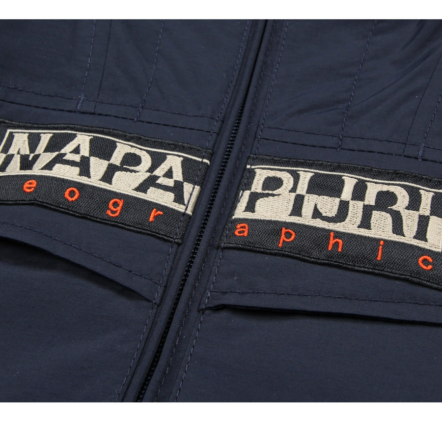 Napapijri Junior Navy Rainforest Nylon Jacket logo