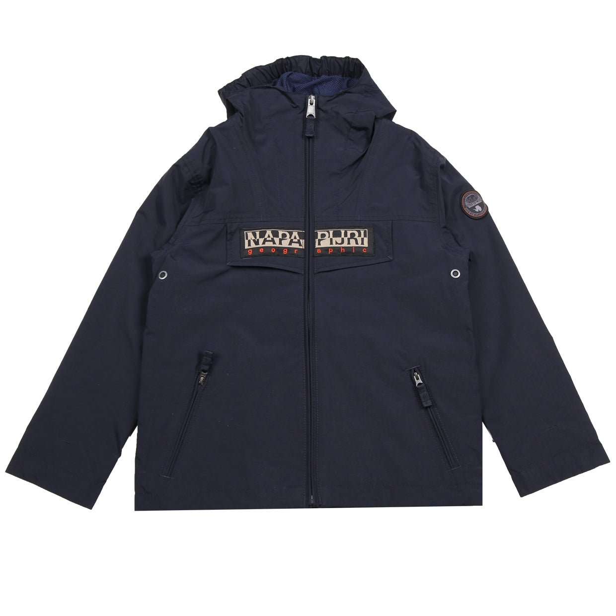 Napapijri Junior Navy Rainforest Nylon Jacket Front