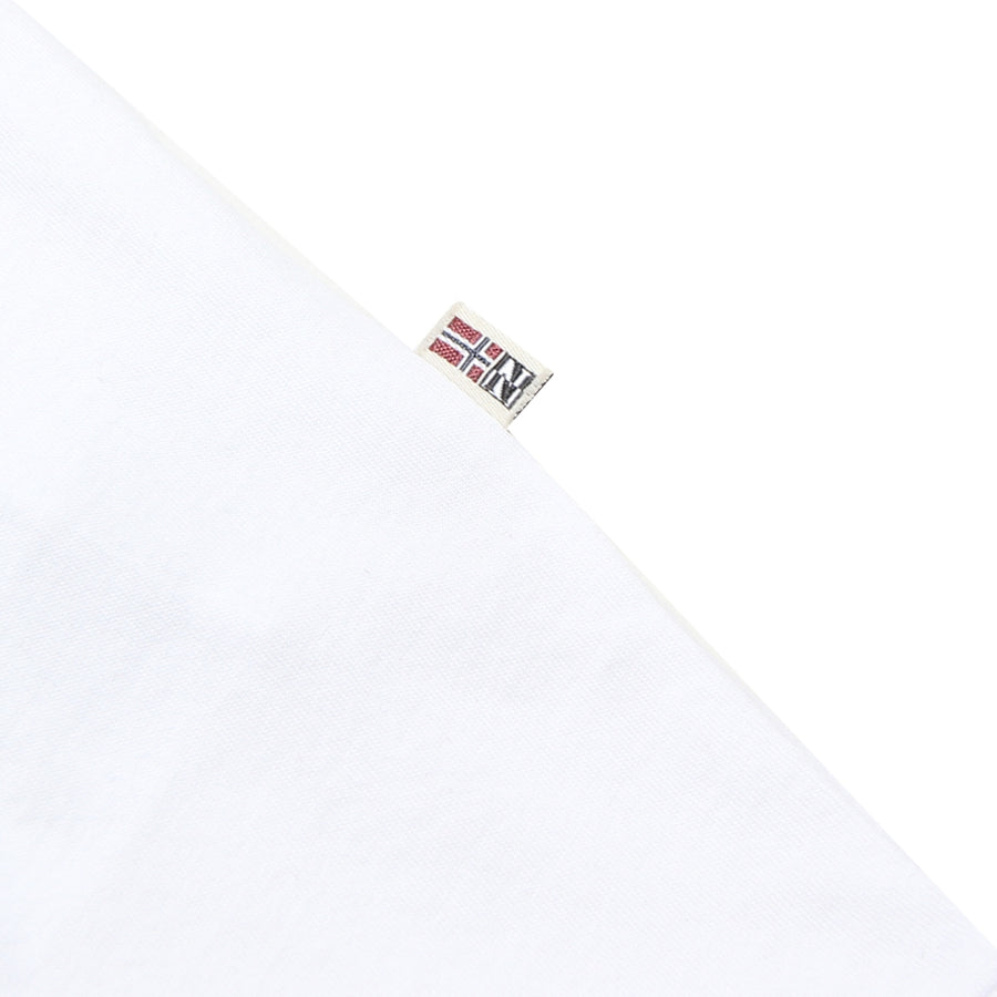 Napapijri Junior Rainforest Logo White T-Shirt Detail 2