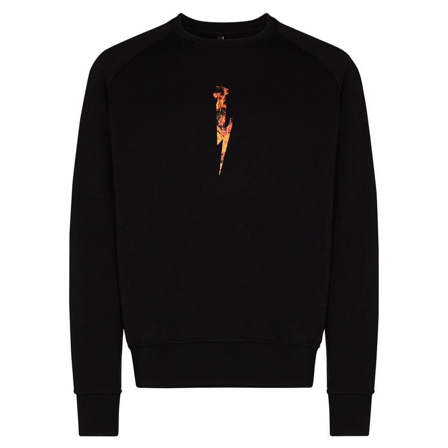 Neil Barrett Black Fire Star Print Sweatshirt