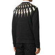 Neil Barrett Black Golden Thunderbolt Print Sweatshirt