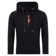 Neil Barrett Black Fire Star Print Hooded Sweatshirt
