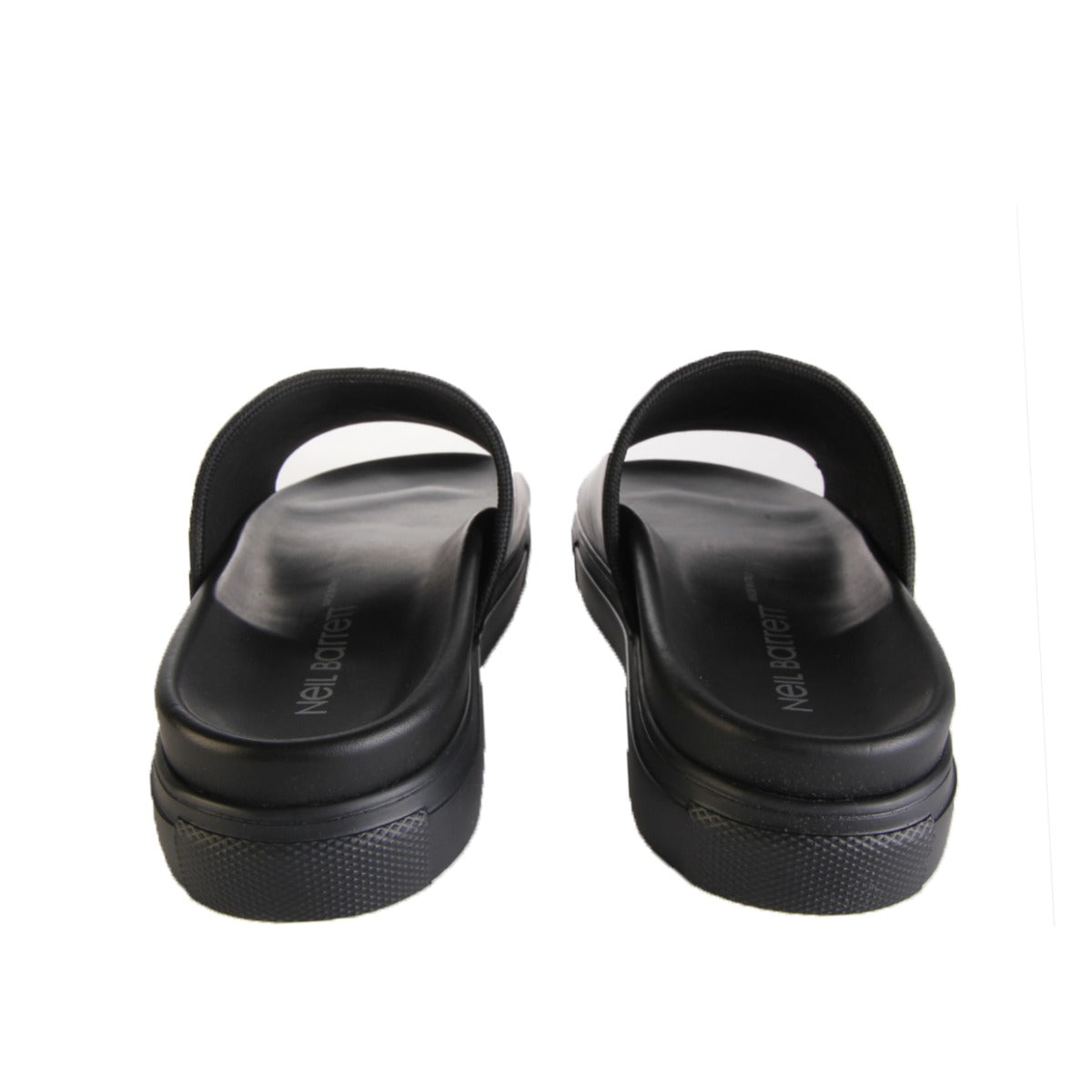 Neil Barrett Black Basket Stripe Slider