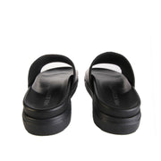 Neil Barrett Black Basket Stripe Slider