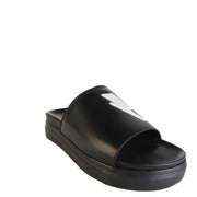 Neil Barrett Black Basket Stripe Slider